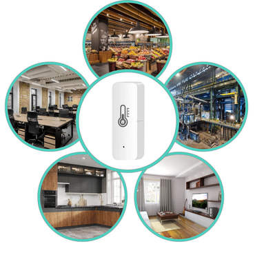 Zestaw 4x Czujników temperatury, wilgotności ZIGBEE TUYA / Smart Home