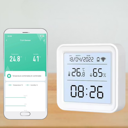 TUYA WIFI CZUJNIK TEMPERATURY I WILGOTNOŚCI LCD SMART HIGOMETR