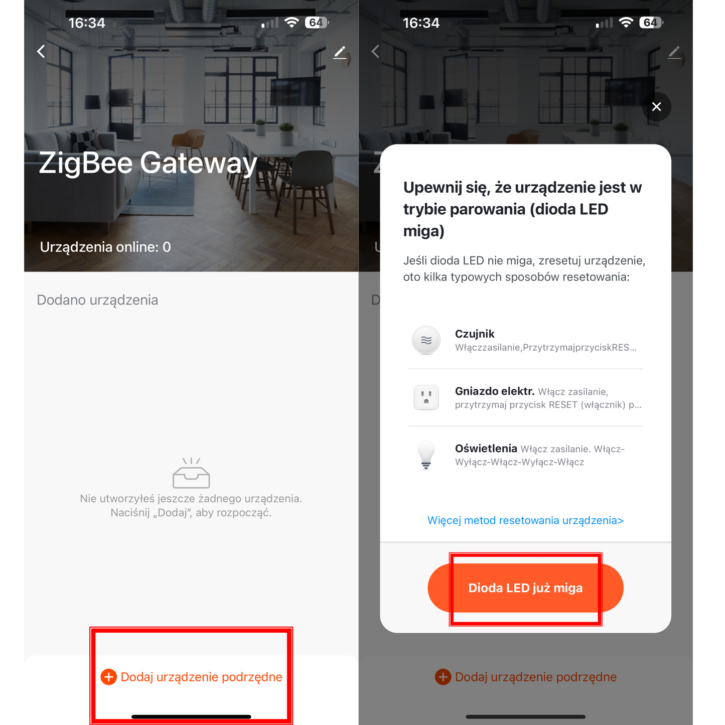 Zestaw 4x Czujników temperatury, wilgotności ZIGBEE TUYA / Smart Home