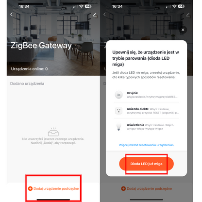 Zestaw 4x Czujników temperatury, wilgotności ZIGBEE TUYA / Smart Home