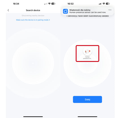 Inteligentny Sufitowy Czujnik Obecności - mmWave 5.8 GHz Zigbee