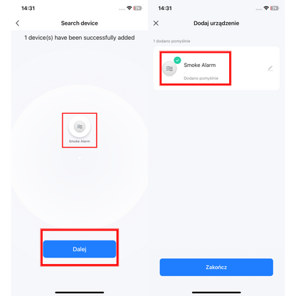 Zestaw 4x Czujników Dymu Głośny bezprzewodowy Detektor Pożaru ZIGBEE TUYA