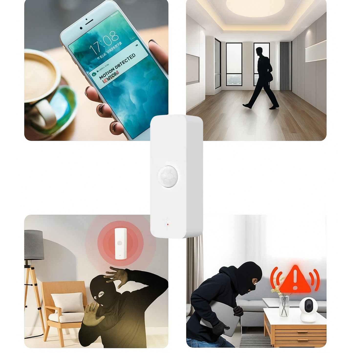 Zestaw 2x Czujników Ruchu PIR Zigbee – Sensor z Aplikacją Tuya / Smart Life