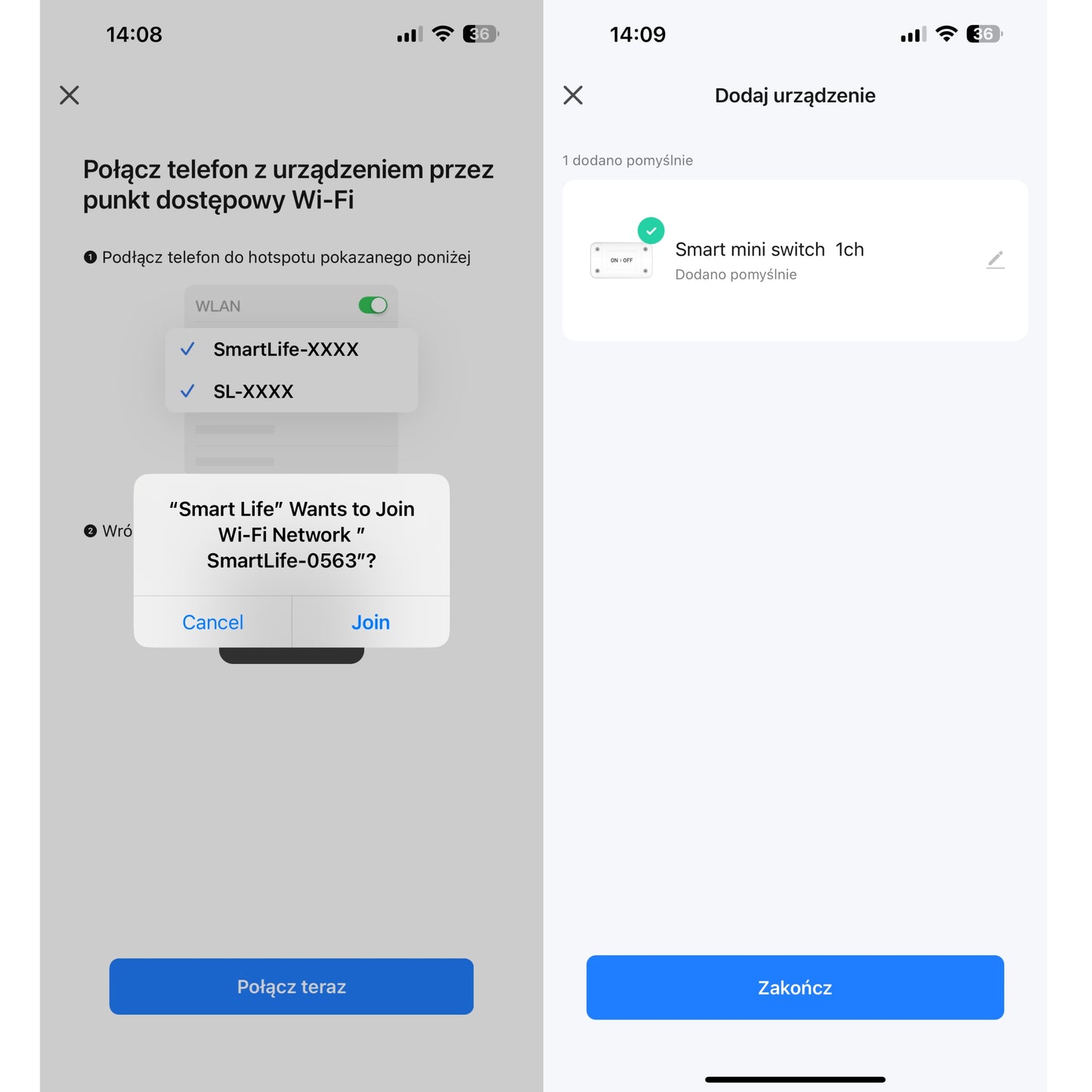 Zestaw 4x Inteligentny przełącznik elektryczny WIFI Tuya SMART LIFE 16 A
