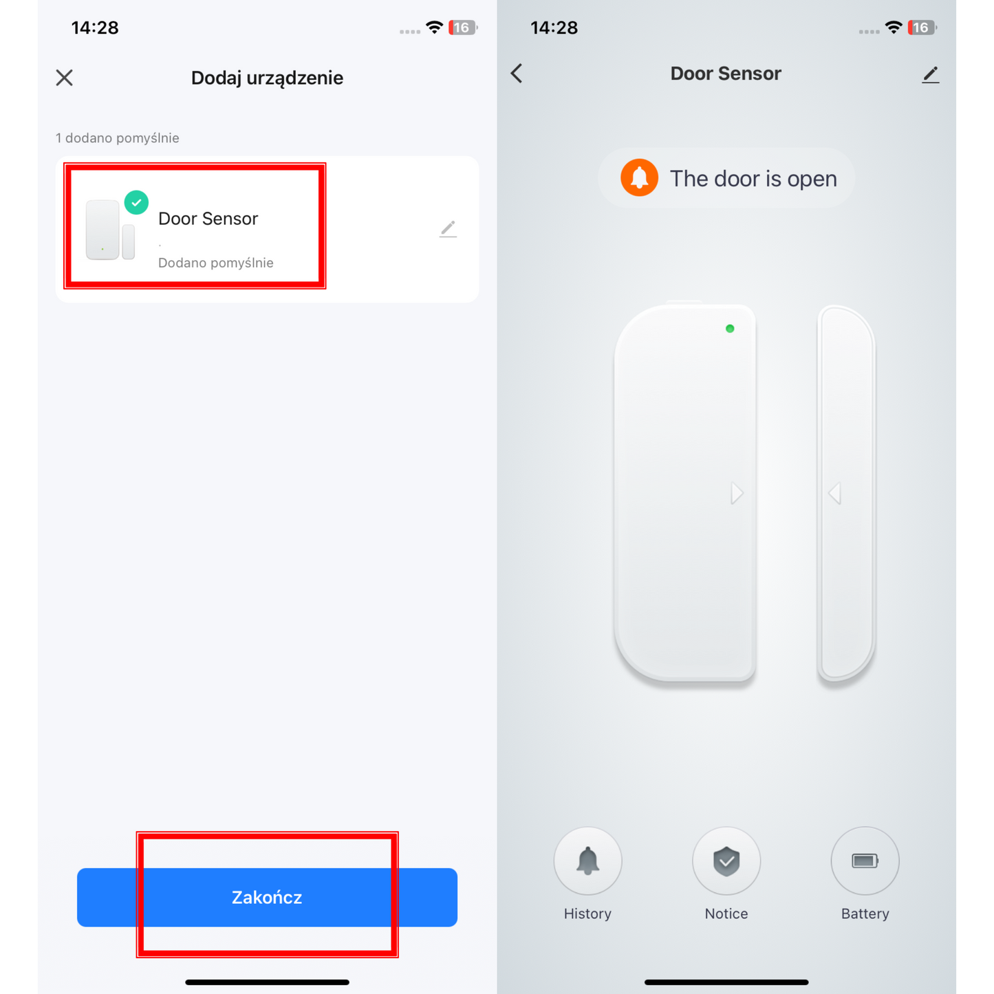 CZUJNIK OTWARCIA DRZWI I OKNA ZIGBEE TUYA SMART, WYMAGANA BRAMKA ZIGBEE