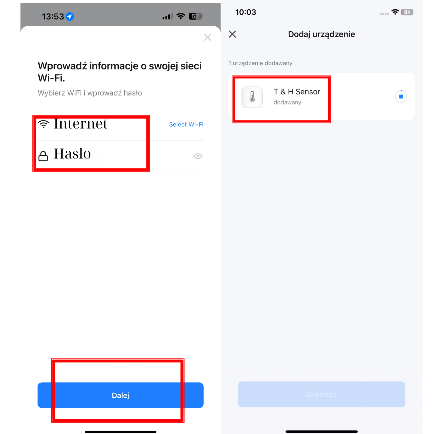 TUYA WIFI CZUJNIK TEMPERATURY I WILGOTNOŚCI LCD SMART HIGOMETR