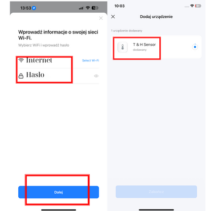 TUYA WIFI CZUJNIK TEMPERATURY I WILGOTNOŚCI LCD SMART HIGOMETR