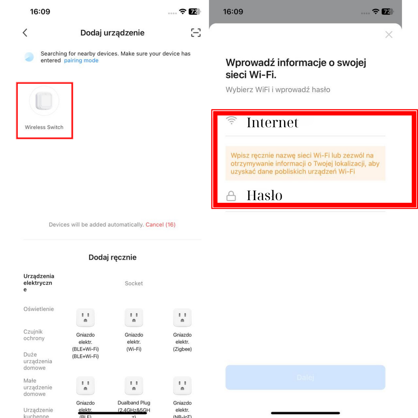 Pilot zdalnego sterowania Wi-Fi (2-przyciskowy) – Tuja / Smart Life