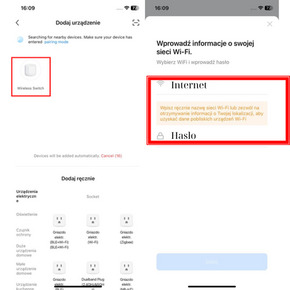 Pilot zdalnego sterowania Wi-Fi (2-przyciskowy) – Tuja / Smart Life