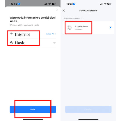 Czujnik dymu bezprzewodowy ZIGBEE Detektor Sensor Pożaru Alarm do domu Tuya