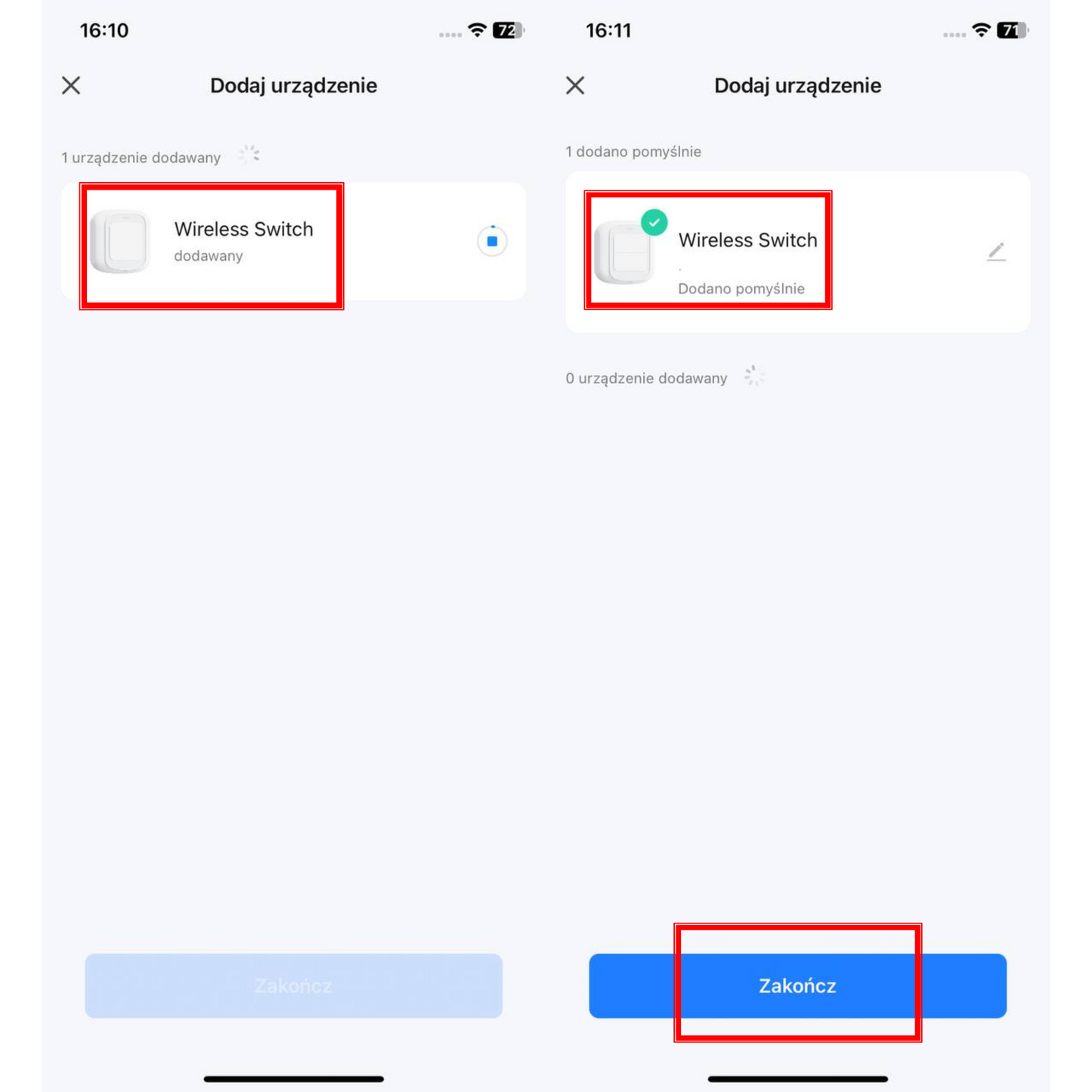 Pilot zdalnego sterowania Wi-Fi (2-przyciskowy) – Tuja / Smart Life