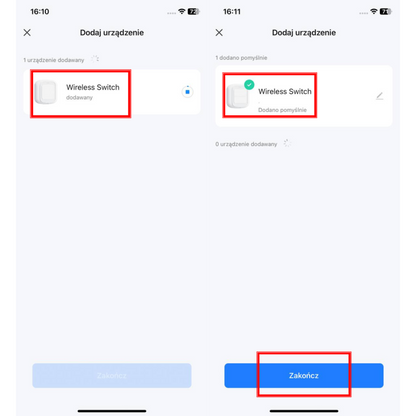 Pilot zdalnego sterowania Wi-Fi (2-przyciskowy) – Tuja / Smart Life