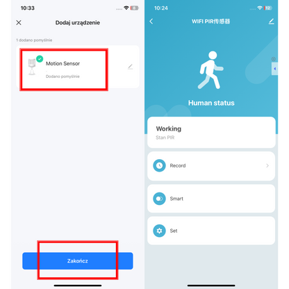 CZUJNIK RUCHU Z MOCOWANIEM DETEKTOR RUCHU ZIGBEE TUYA / SMART LIFE