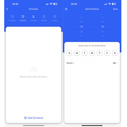 Zestaw 4x Inteligentny przełącznik elektryczny WIFI Tuya SMART LIFE 16 A
