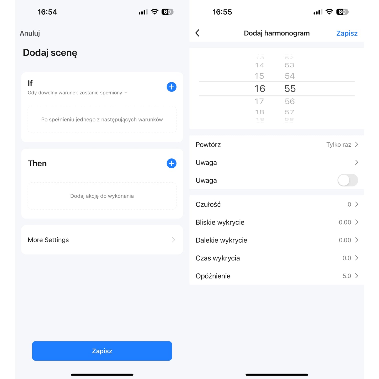 Inteligentny Sufitowy Czujnik Obecności - mmWave 5.8 GHz Zigbee