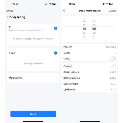 Inteligentny Sufitowy Czujnik Obecności - mmWave 5.8 GHz Zigbee