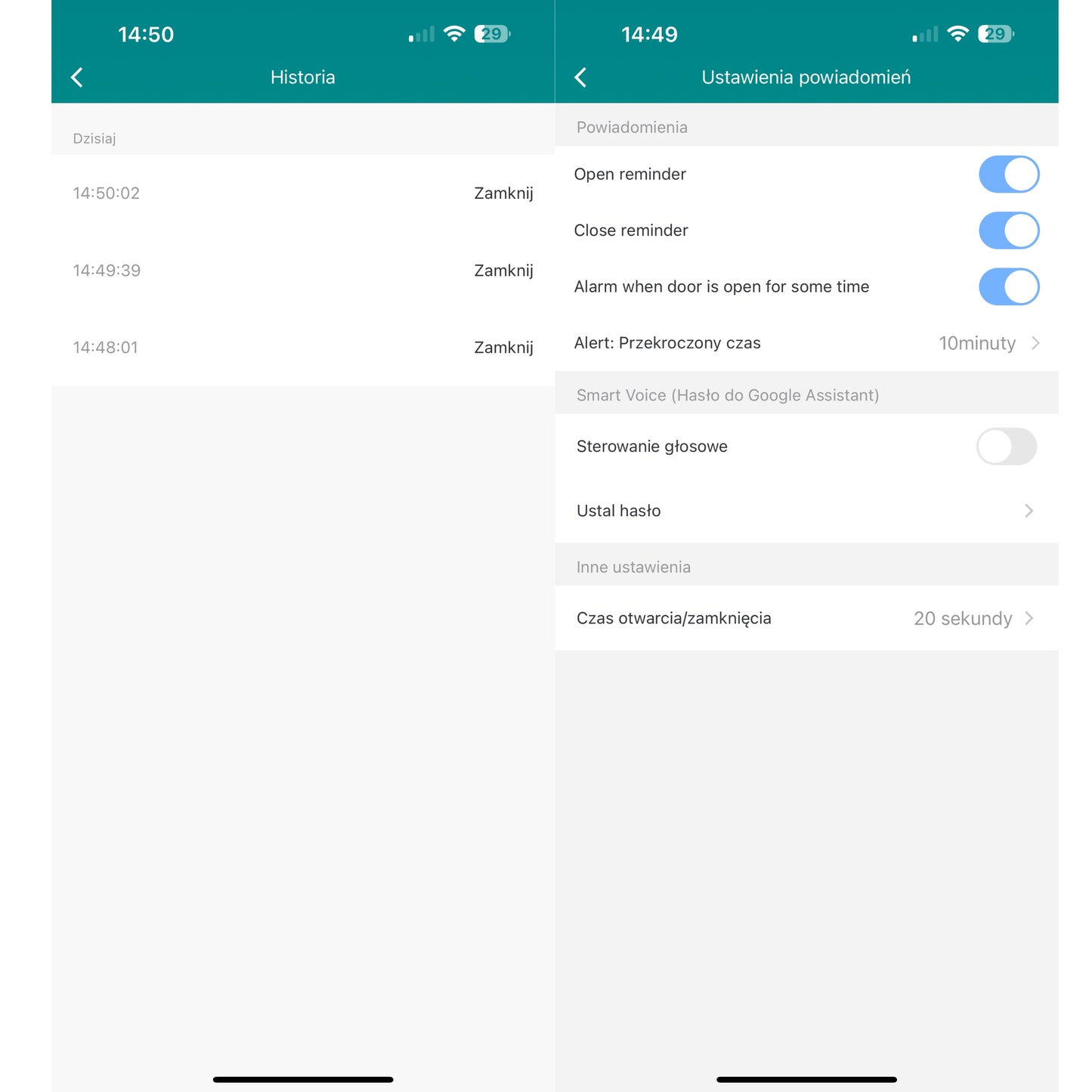Zestaw 2x Sterownik do bramy garażowej Moduł Wi-Fi 230V Tuya Smart Life