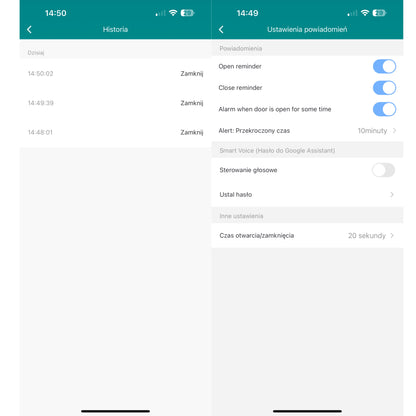 Zestaw 2x Sterownik do bramy garażowej Moduł Wi-Fi 230V Tuya Smart Life