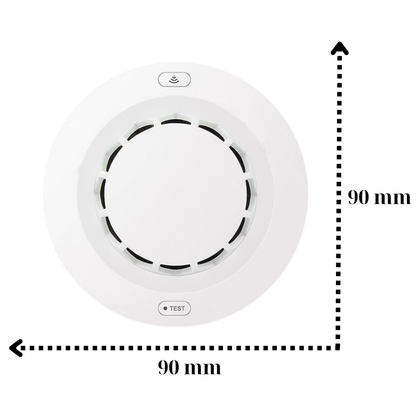 Zestaw 4x Czujników Dymu Głośny bezprzewodowy Detektor Pożaru ZIGBEE TUYA