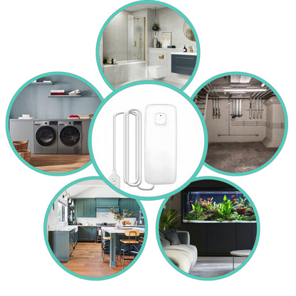 CZUJNIK SENSOR ZALANIA WODĄ WIFI alarm dźwiękowy