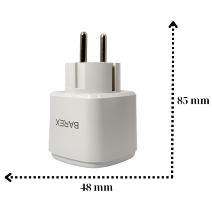 ZESTAW 4x GNIAZDEK INTELIGENTNE ZDALNIE STEROWANE WiFi SMART HARMONOGRAM