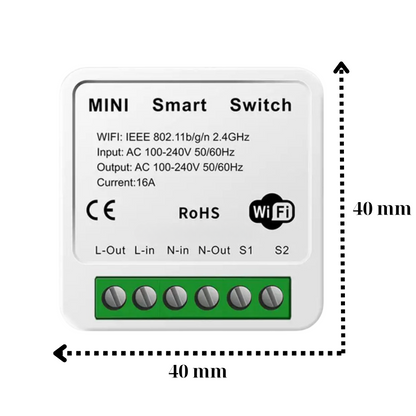 Zestaw 4x Inteligentny przełącznik elektryczny WIFI Tuya SMART LIFE 16 A