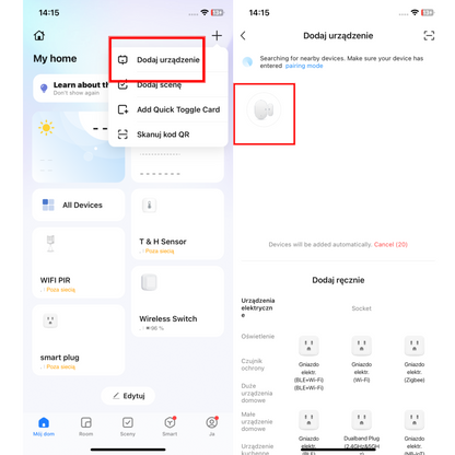 Czujnik otwarcia drzwi i okna WIFI TUYA SMART