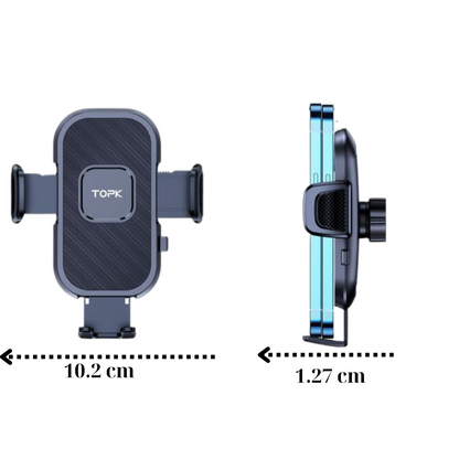 Uniwersalny Uchwyt Samochodowy do Telefonu – Obrotowy 360° TOPK