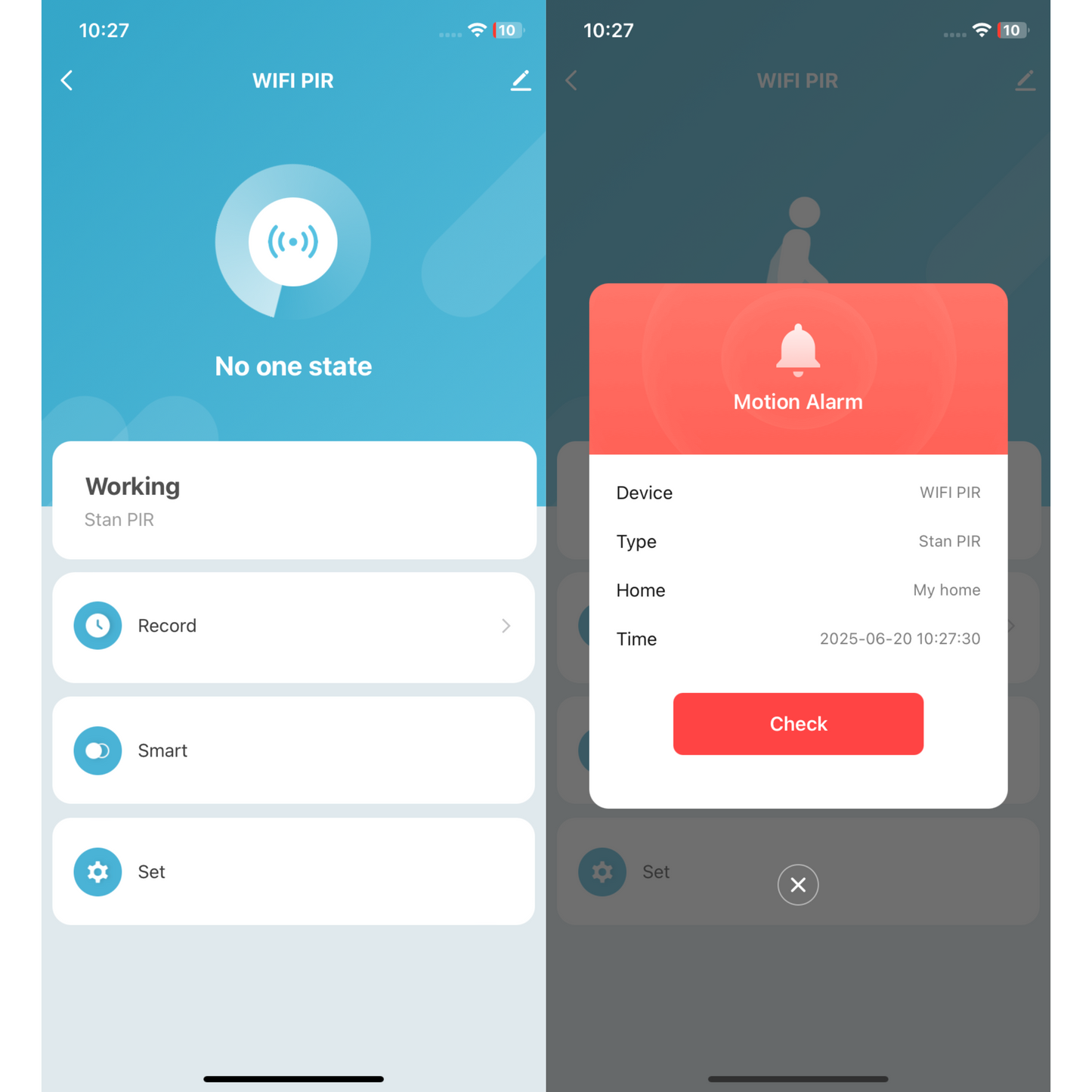 Zestaw 2x Czujników Ruchu PIR Zigbee – Sensor z Aplikacją Tuya / Smart Life