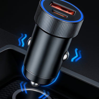 Ładowarka Samochodowa ESSAGER 54W – USB-C + USB-A | Szybkie Ładowanie QC/PD