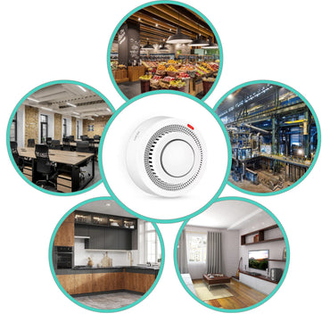 Czujnik dymu bezprzewodowy ZIGBEE Detektor Sensor Pożaru Alarm do domu Tuya