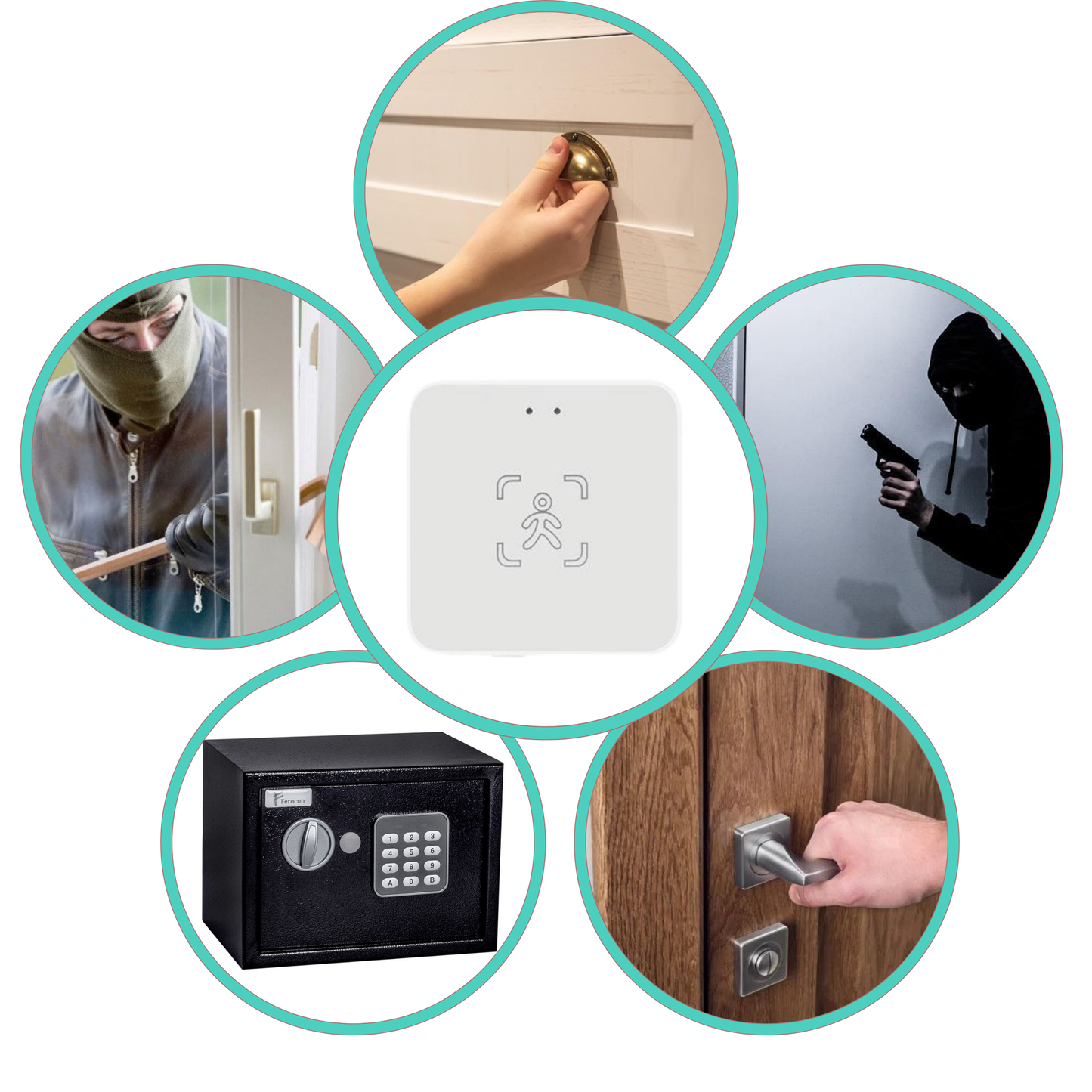 Czujnik Obecności Człowieka Zigbee Tuya 5.8GHz mmWave PIR Smart Life