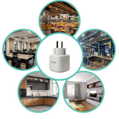 ZESTAW 4x GNIAZDEK INTELIGENTNE ZDALNIE STEROWANE WiFi SMART HARMONOGRAM