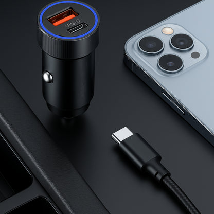 Ładowarka Samochodowa ESSAGER 54W – USB-C + USB-A | Szybkie Ładowanie QC/PD