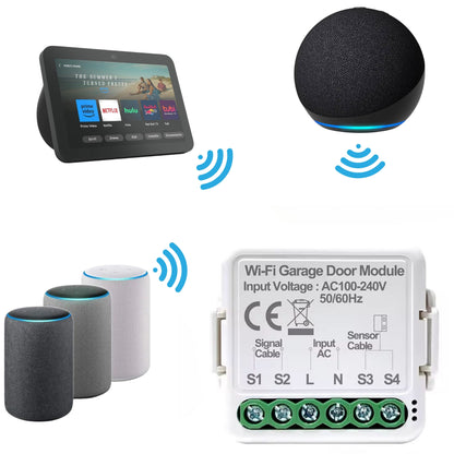 Zestaw 2x Sterownik do bramy garażowej Moduł Wi-Fi 230V Tuya Smart Life