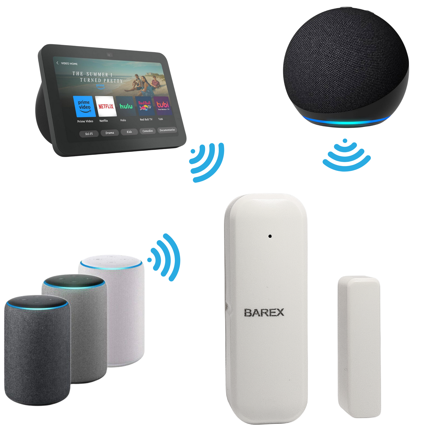 CZUJNIK OTWARCIA DRZWI I OKNA ZIGBEE TUYA SMART, WYMAGANA BRAMKA ZIGBEE