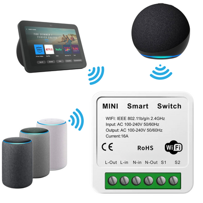 Zestaw 4x Inteligentny przełącznik elektryczny WIFI Tuya SMART LIFE 16 A