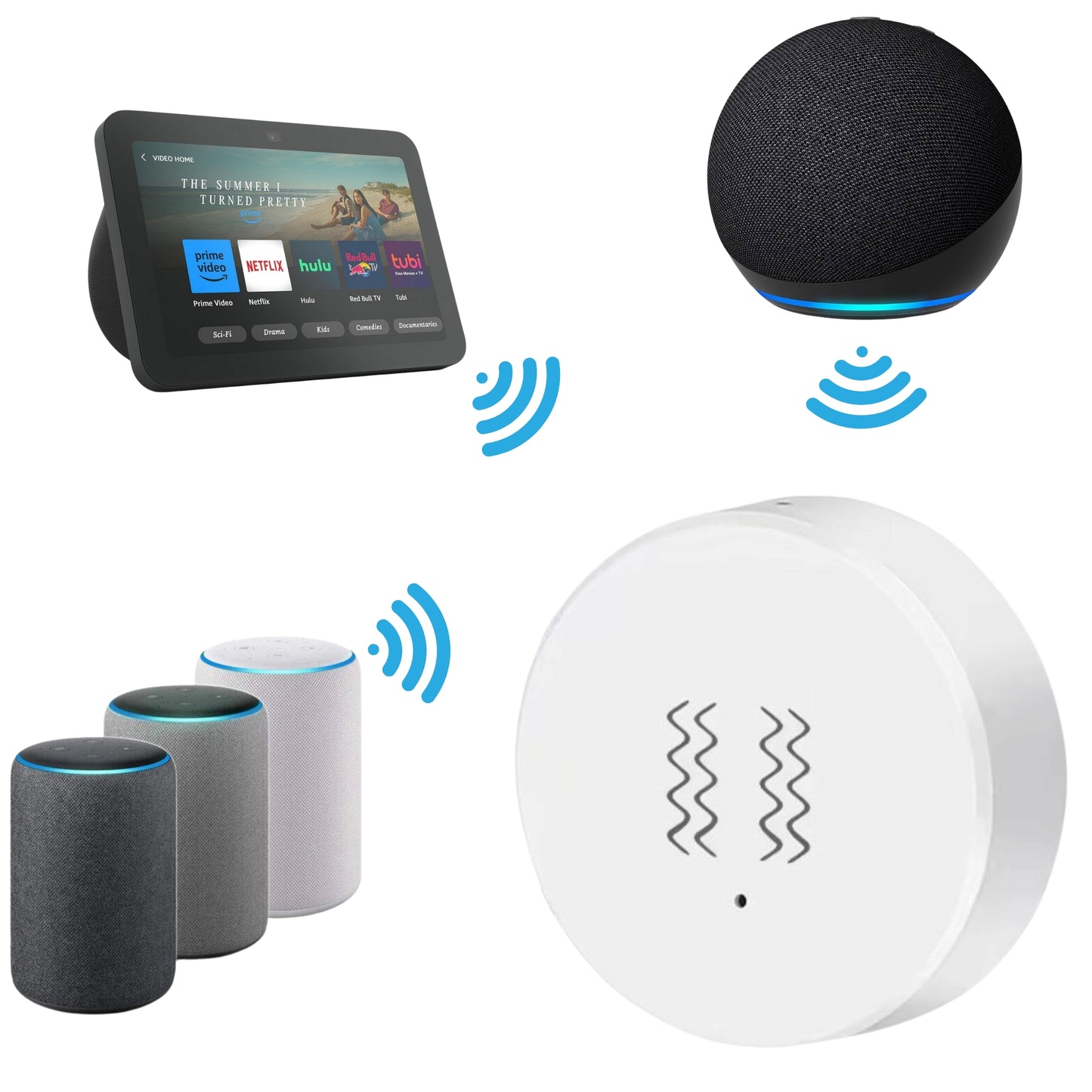 Czujnik wibracji Zigbee kompatybilny z Tuya Smart Life Vibration Sensor