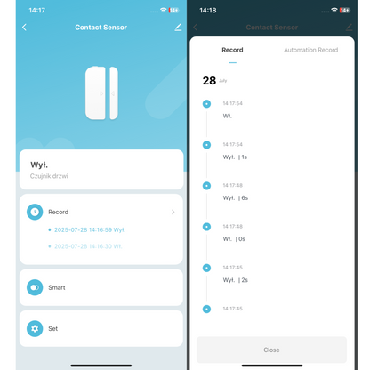 Czujnik otwarcia drzwi i okna WIFI TUYA SMART