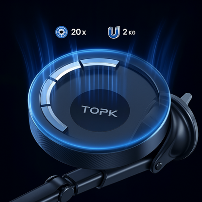 Magnetyczny uchwyt samochodowy na telefon Magnesowy uchwyt 360 stopni TOPK