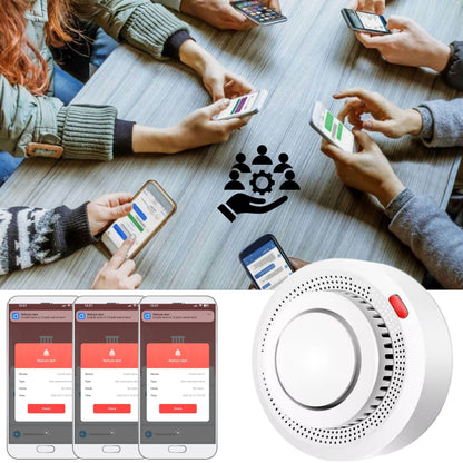 Czujnik Dymu Alarm Głośny bezprzewodowy Detektor Sensor Pożaru WIFI TUYA