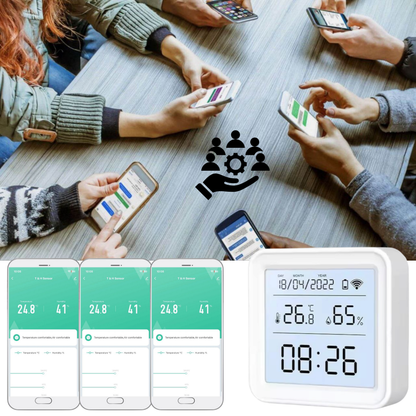 TUYA WIFI CZUJNIK TEMPERATURY I WILGOTNOŚCI LCD SMART HIGOMETR