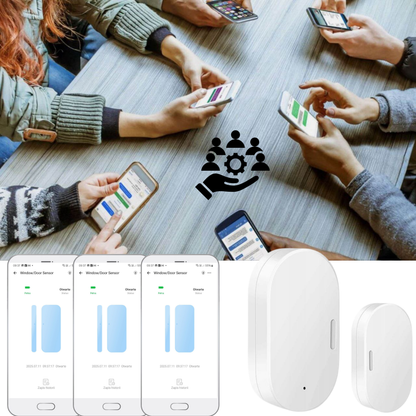 Zestaw 2x Czujników Otwarcia Drzwi i Okien Zigbee - Kompatybilny z eWeLink