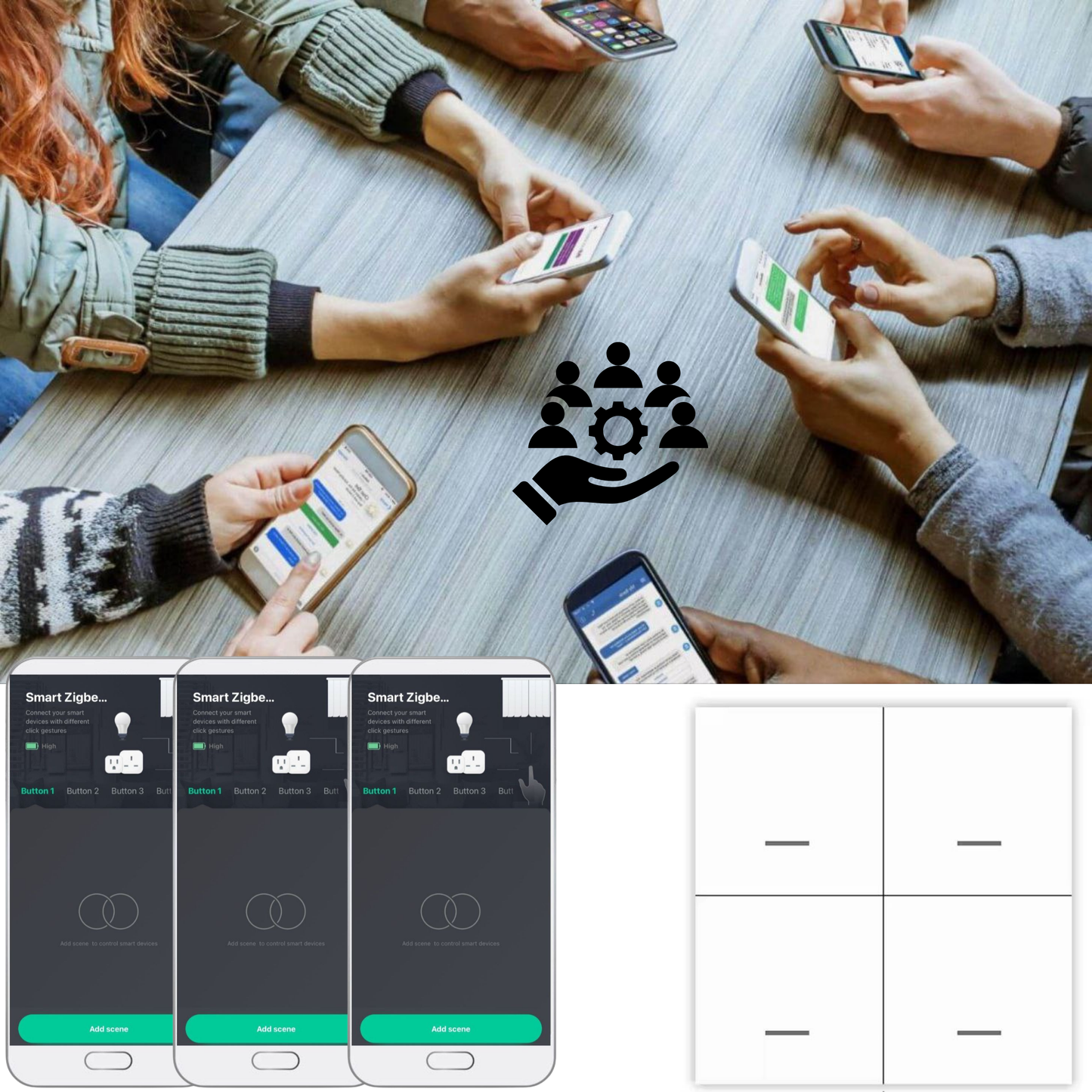 Przełącznik Scen Zigbee Smart – Model C3006 12 scen | Tuya / Smart Life