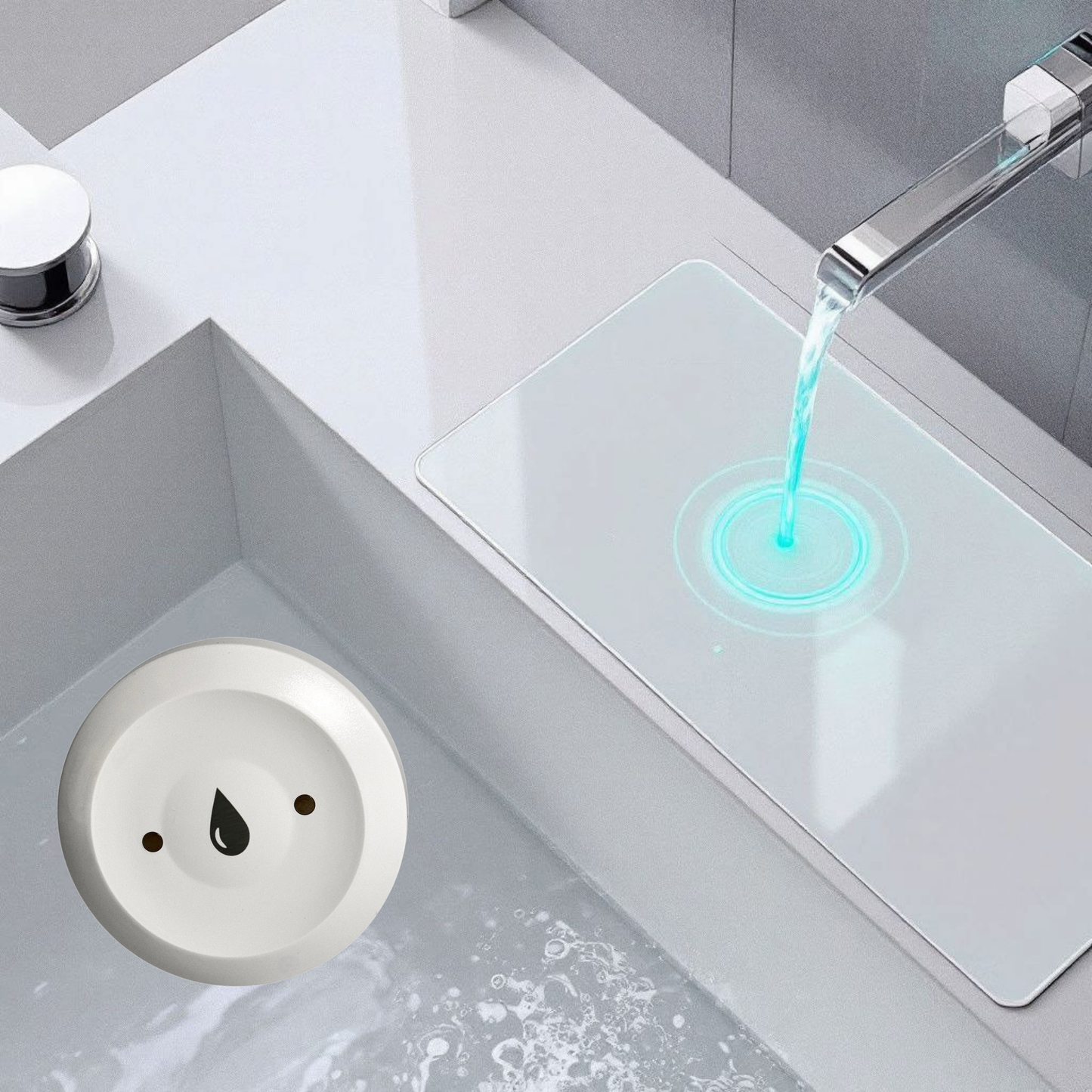 Bezprzewodowy czujnik zalania wodą Zigbee kompatybilny z Tuya / Smart life