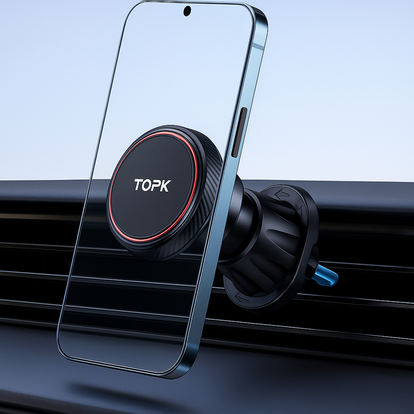 Magnetyczny uchwyt samochodowy na telefon Magnesowy uchwyt 360 stopni TOPK