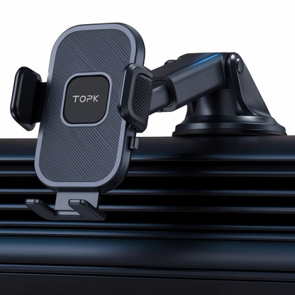 Uniwersalny Uchwyt Samochodowy do Telefonu – Obrotowy 360° TOPK