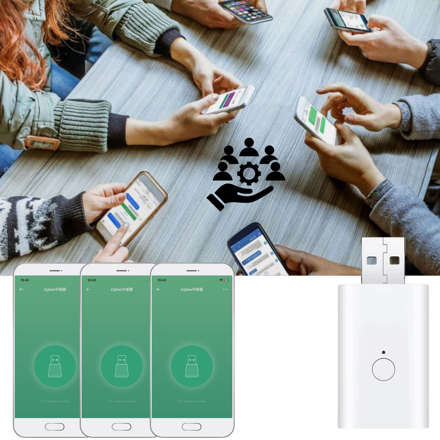 Wzmacniacz sygnału ZigBee - USB REPEATER ZIGBEE Tuya Smart Life