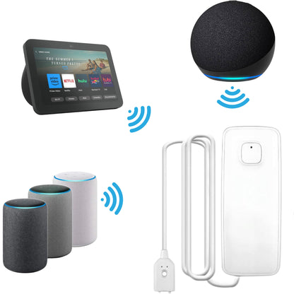 CZUJNIK SENSOR ZALANIA WODĄ WIFI alarm dźwiękowy