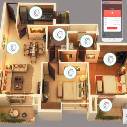 Czujnik Dymu Alarm Głośny bezprzewodowy Detektor Sensor Pożaru WIFI TUYA